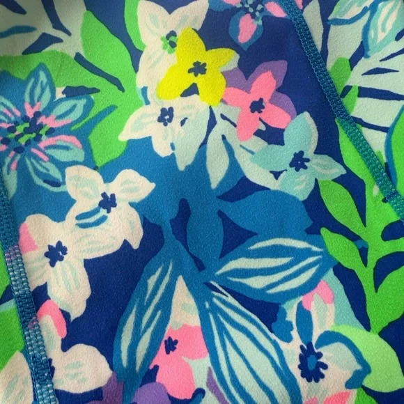 Lily Pulitzer Floral and Pink Leggings - Picture 3 of 4